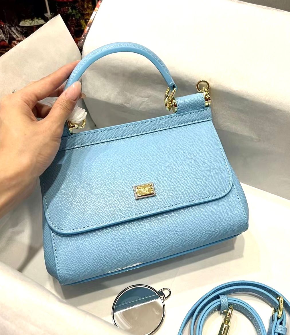 Dolce & Gabbana Sicily bag in a light blue hue. image 1