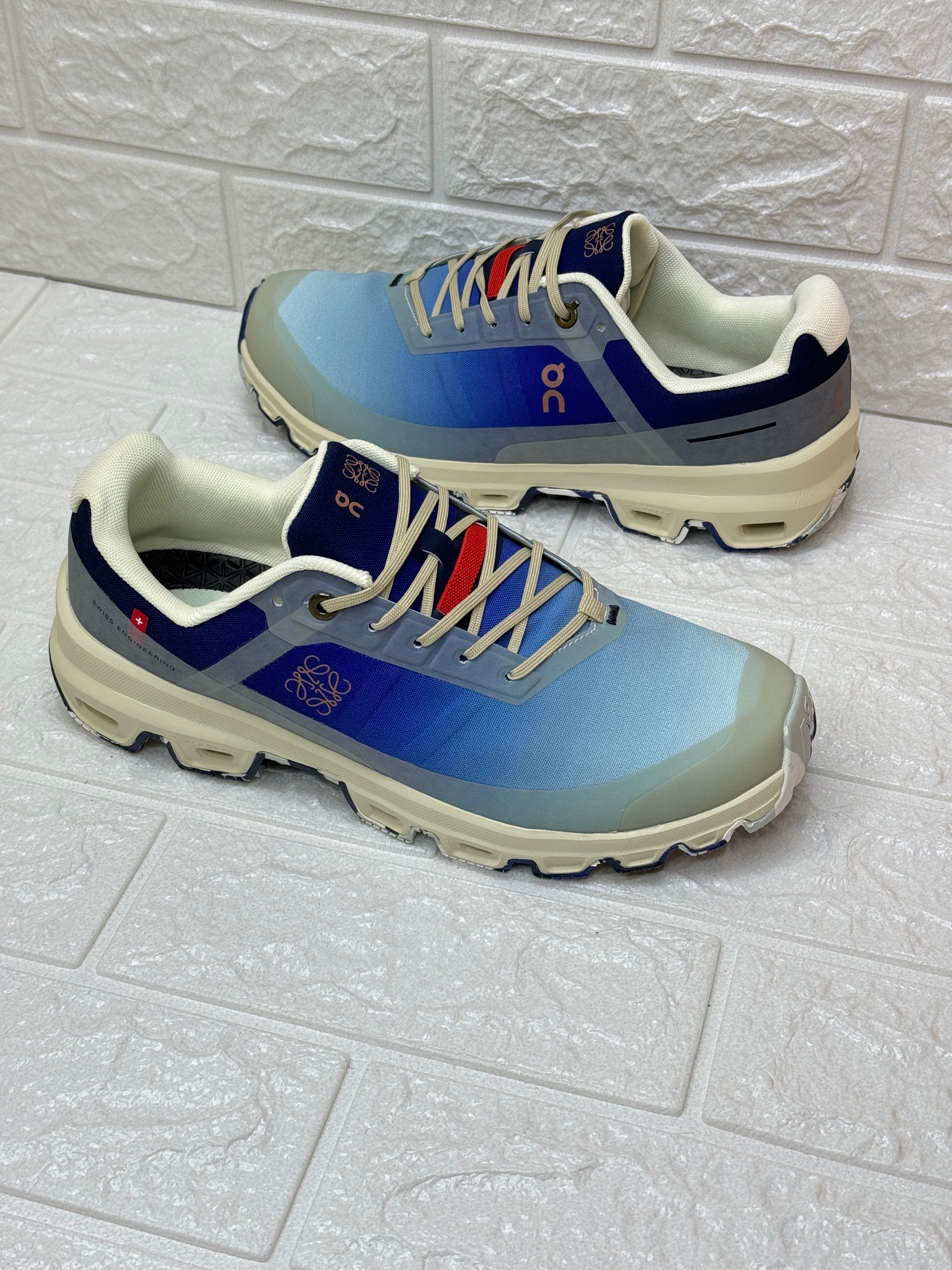 Loewe x On Cloudventure sneaker in the Gradient Blue colorway. image 1
