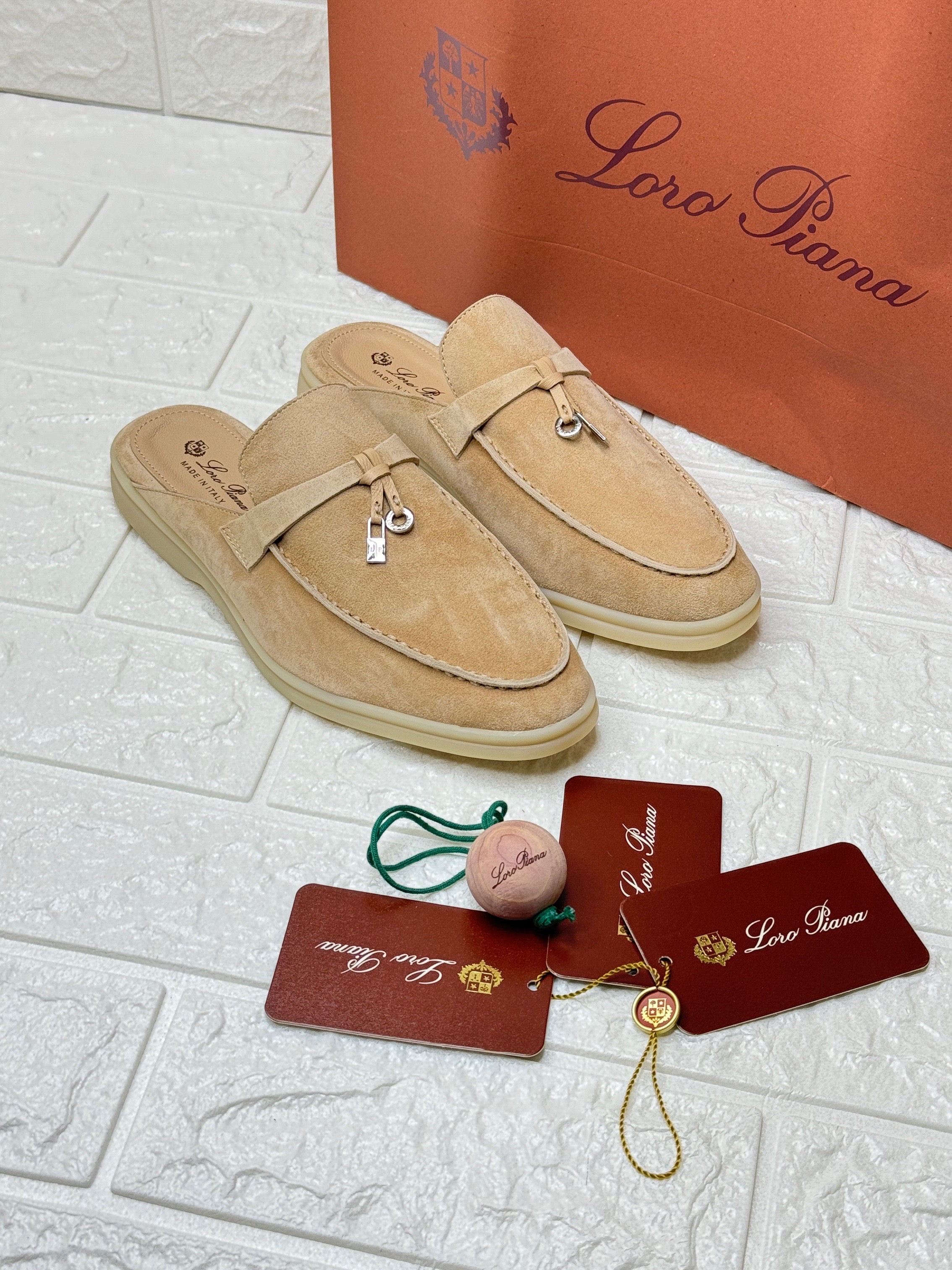 Loro Piana Summer Charms Walk Loafer in suede. image 1