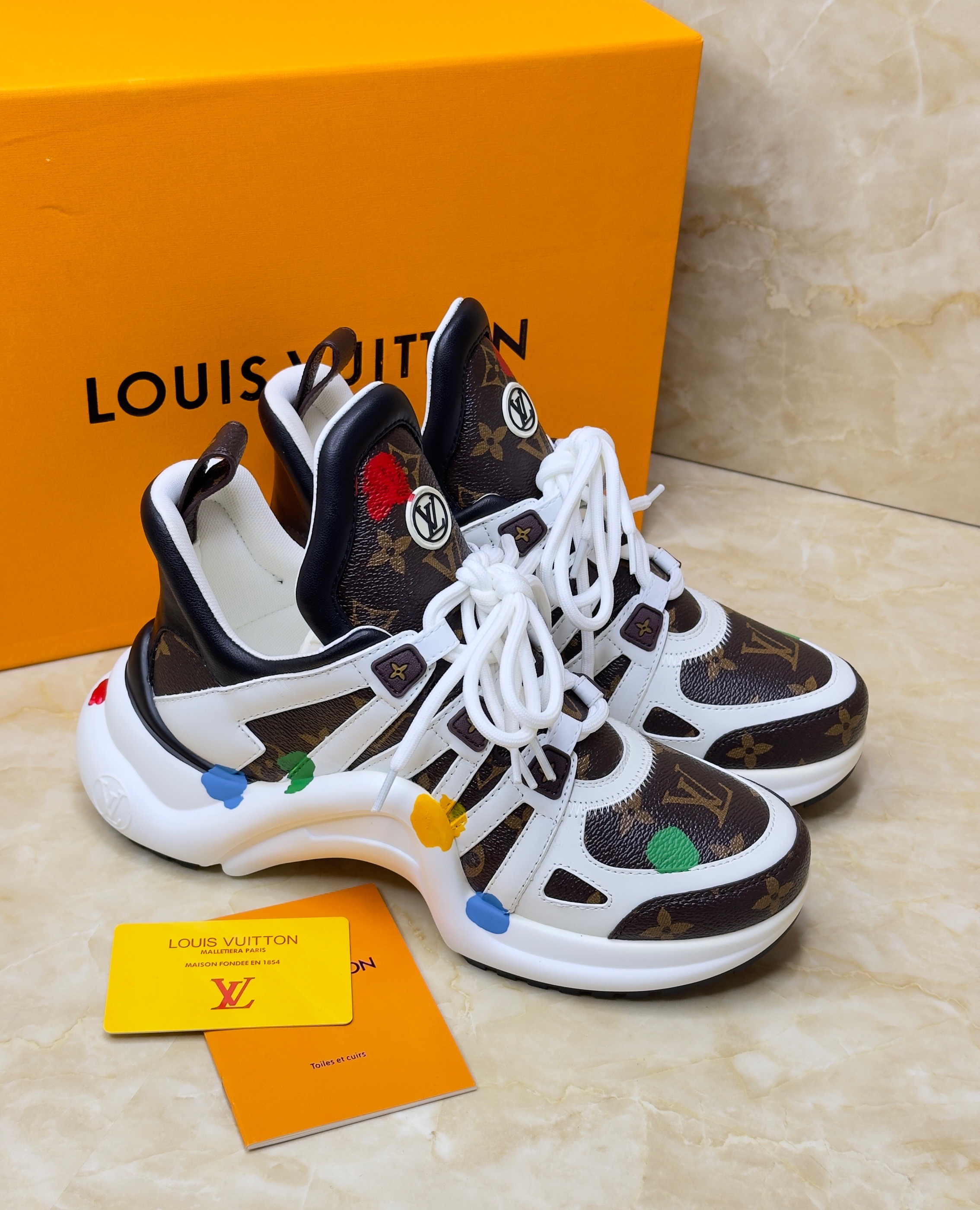 Louis Vuitton x Yayoi Kusama collection 2023 Archlight sneaker. image 1